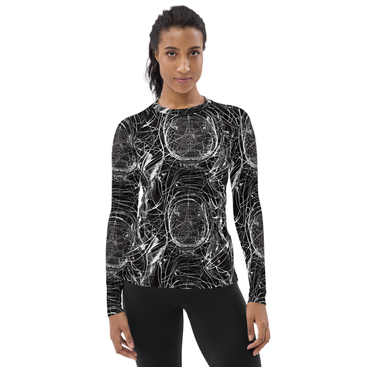 Women's Rash Guard - Nexus of Lines