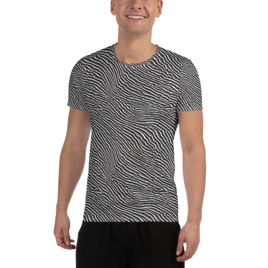 Men's Athletic T-Shirt - Hypnotic Waves