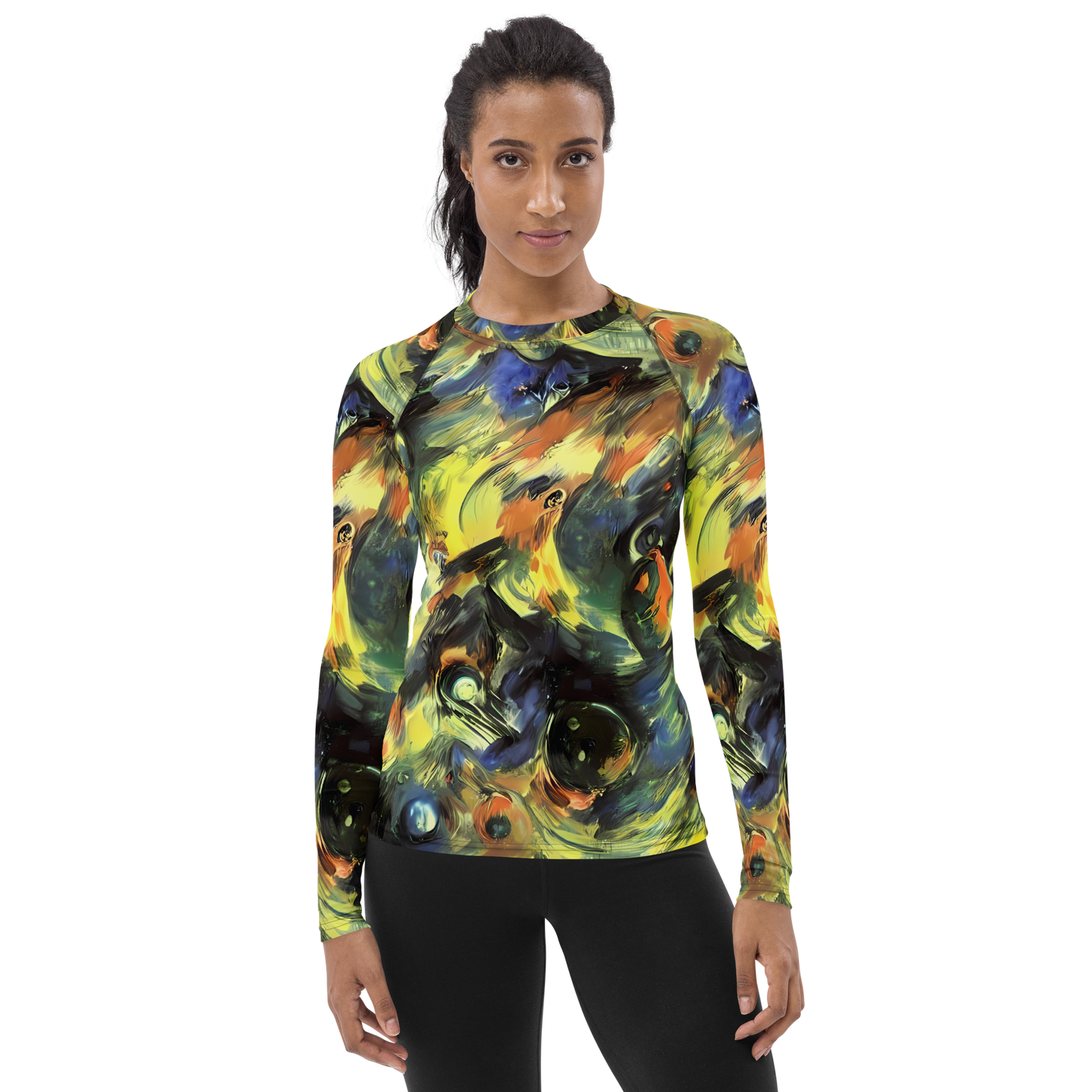 Women's Rash Guard - Seve Swirl