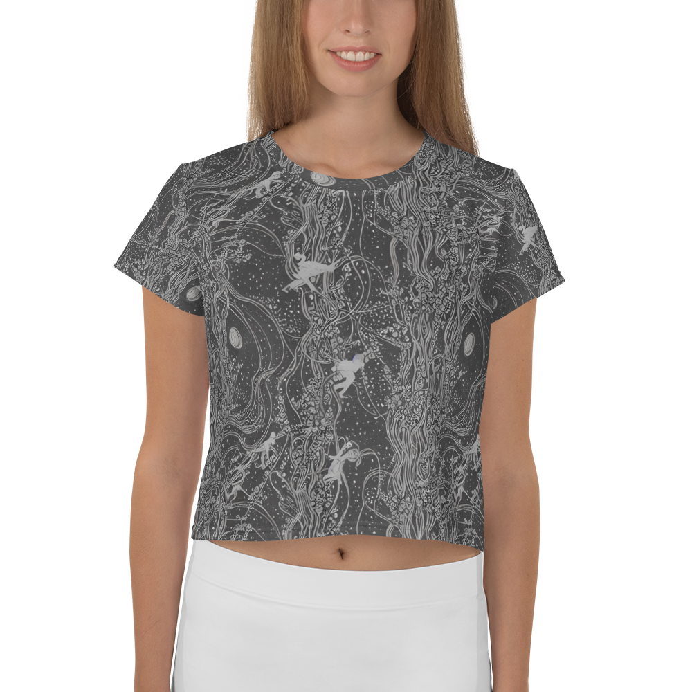 Women's Crop Tee - Nebula Wanderers