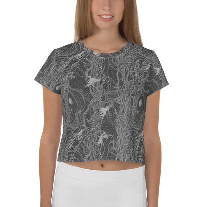 Women's Crop Tee - Nebula Wanderers