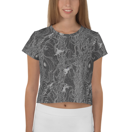 Women's Crop Tee - Nebula Wanderers