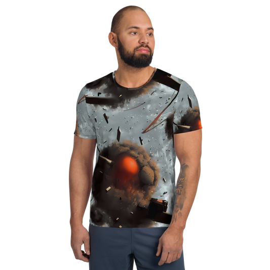 Men's Athletic T-Shirt - Celestial Collision