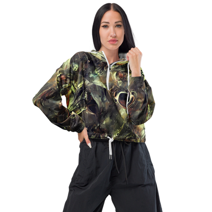 Women's Cropped Windbreaker - Chaos Crescendo