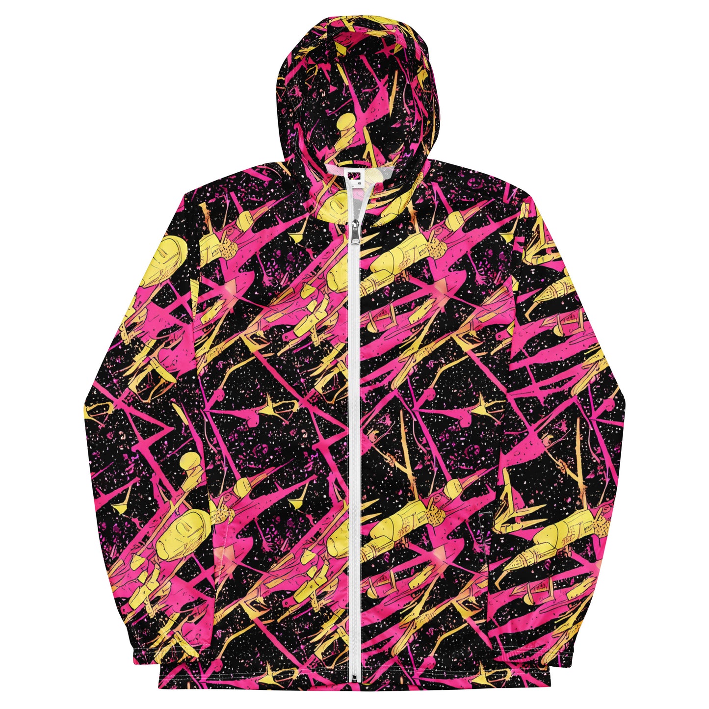 Men's Windbreaker - Galaxy Graffiti