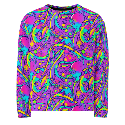 Sweatshirt - Neon Galaxy Whirl