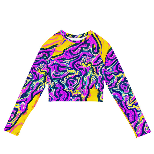 Long Sleeve Crop Top - Zenith Waves