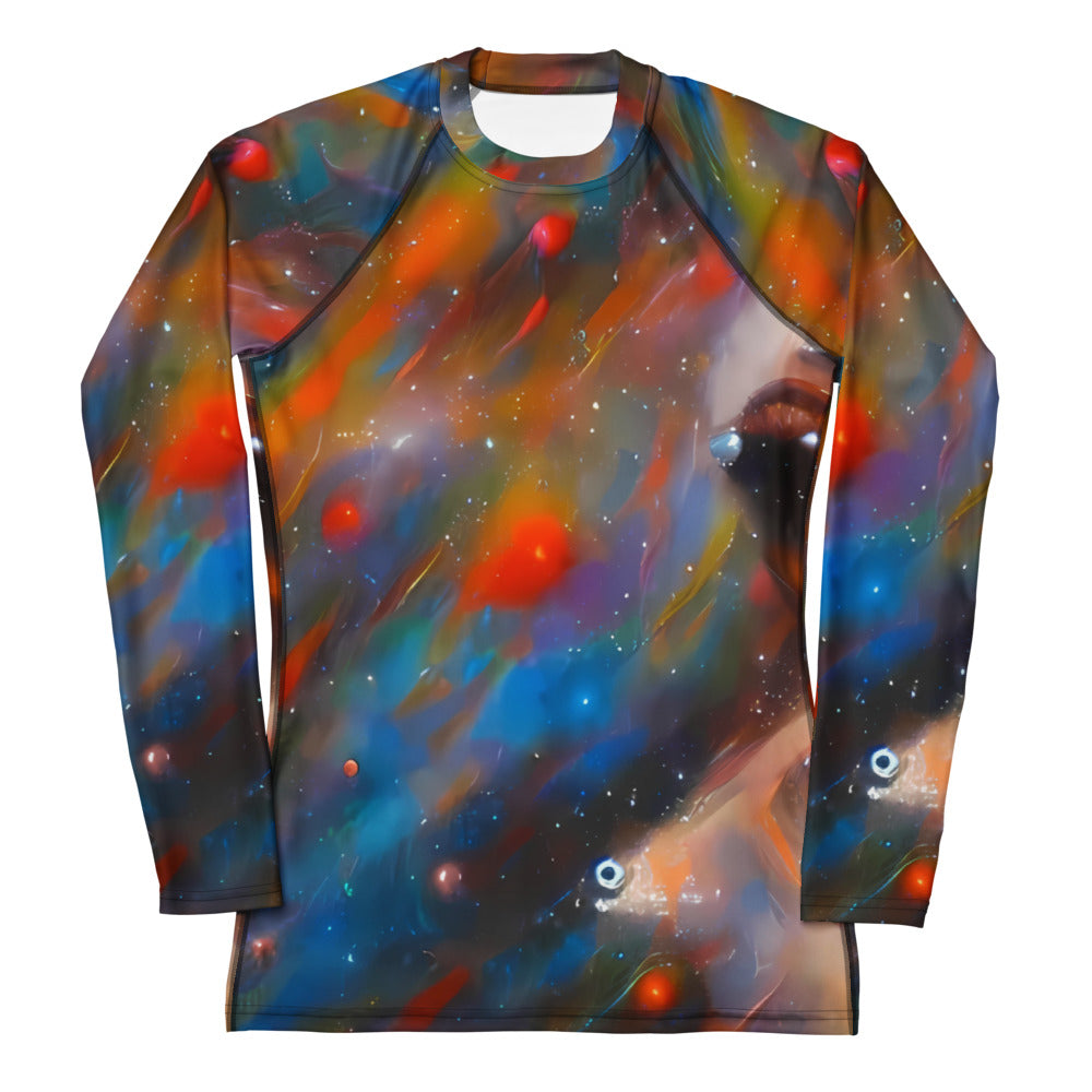 Women's Rash Guard - Painterly Void