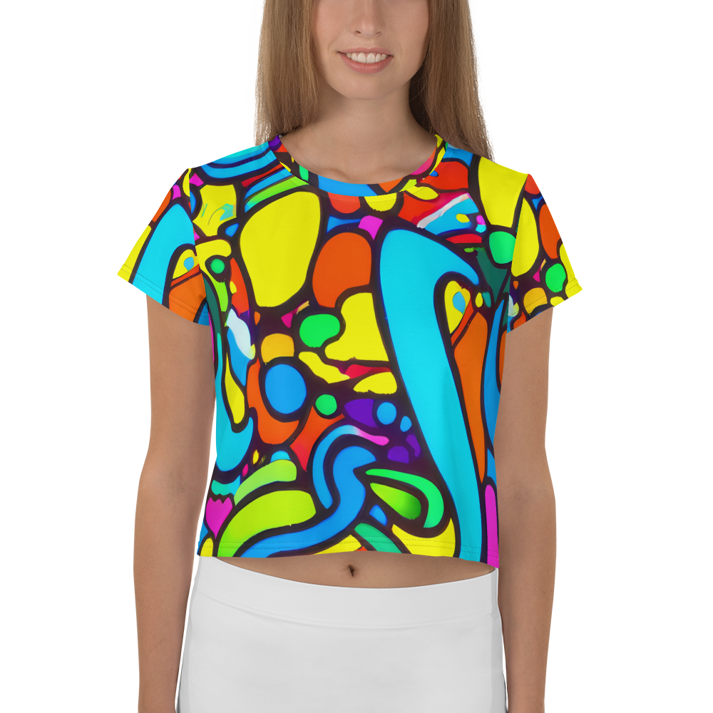 Women's Crop Tee - Chromadoodle Junction