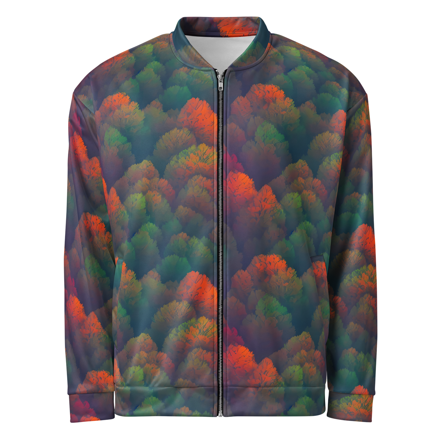 Bomber Jacket - Flame-Kissed Foliage