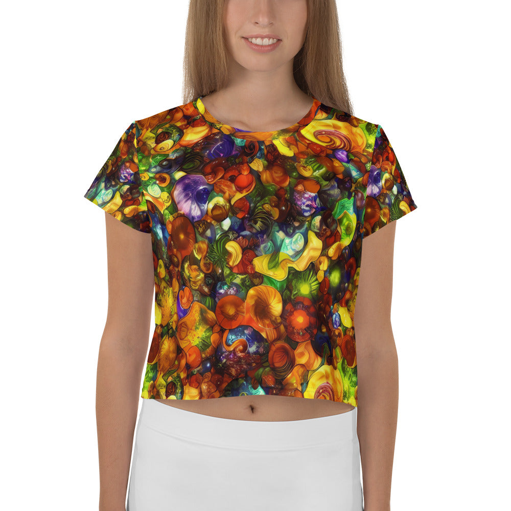 Women's Crop Tee - Spirals of Splendor