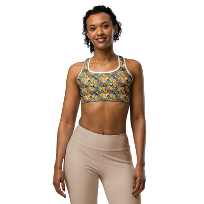 Sports Bra - Whimsical Feline Dance