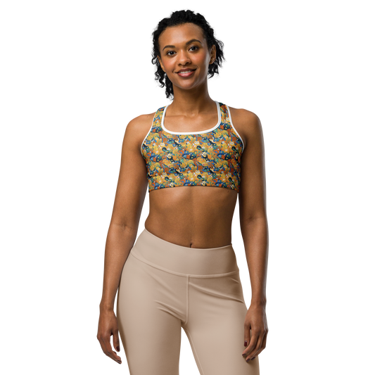 Sports Bra - Whimsical Feline Dance