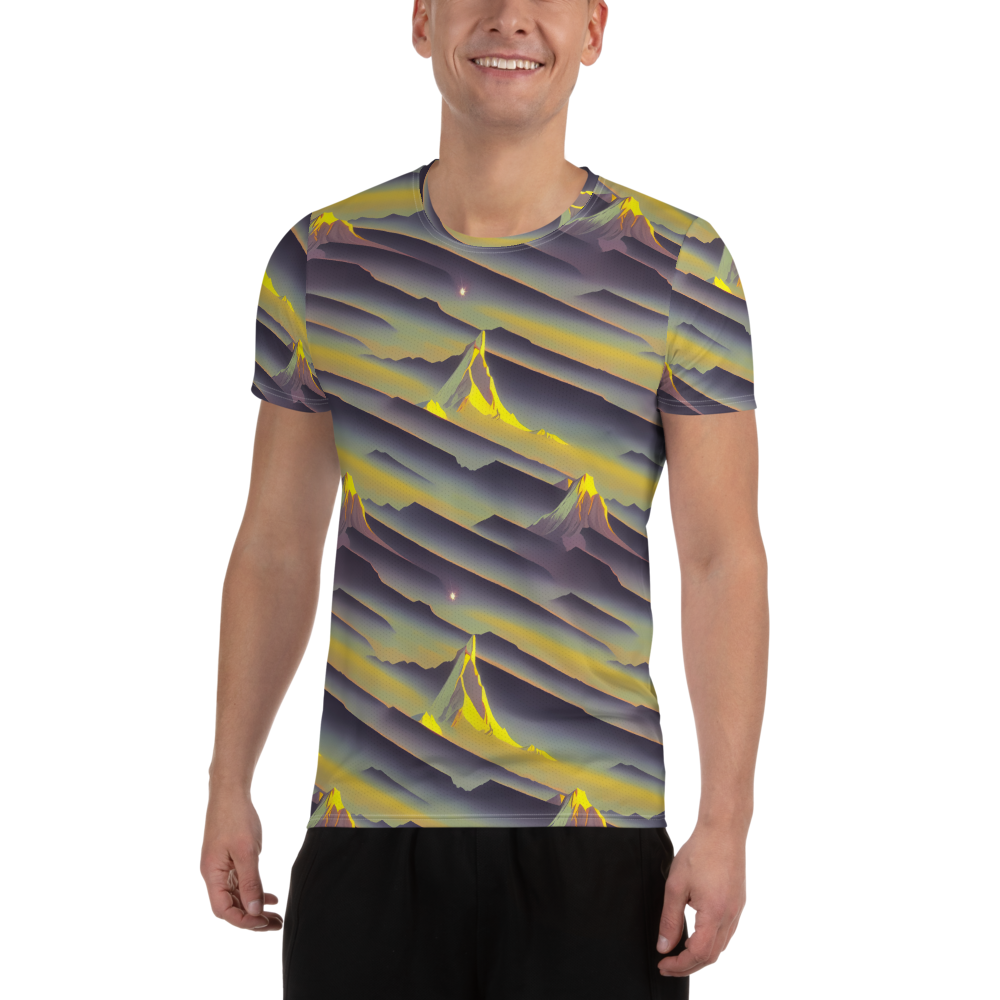 Men's Athletic T-Shirt - Surreal Summit