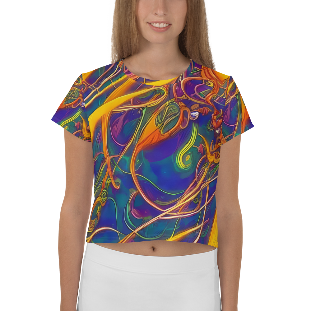 Women's Crop Tee - Luminous Whirl