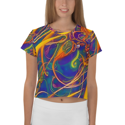 Women's Crop Tee - Luminous Whirl