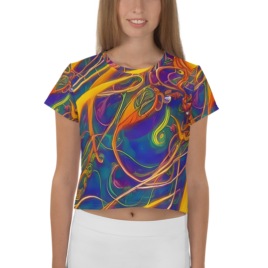 Women's Crop Tee - Luminous Whirl