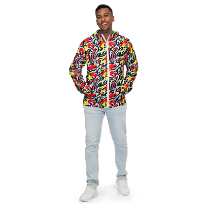 Men's Windbreaker - Cosmic Brushstrokes