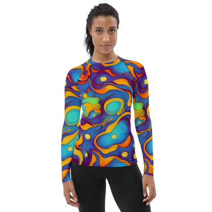 Women's Rash Guard - Pelton Swirl
