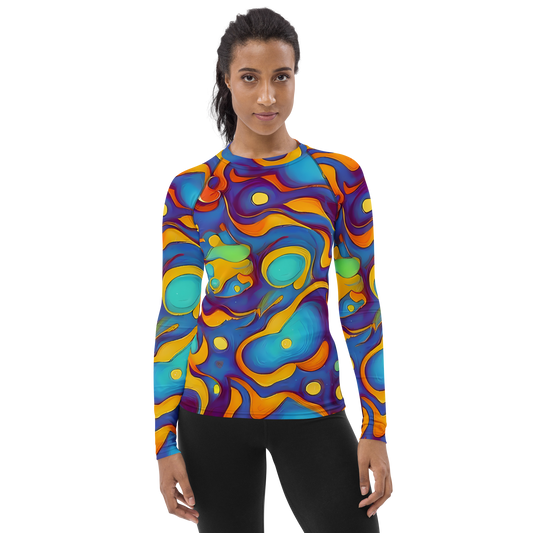 Women's Rash Guard - Pelton Swirl