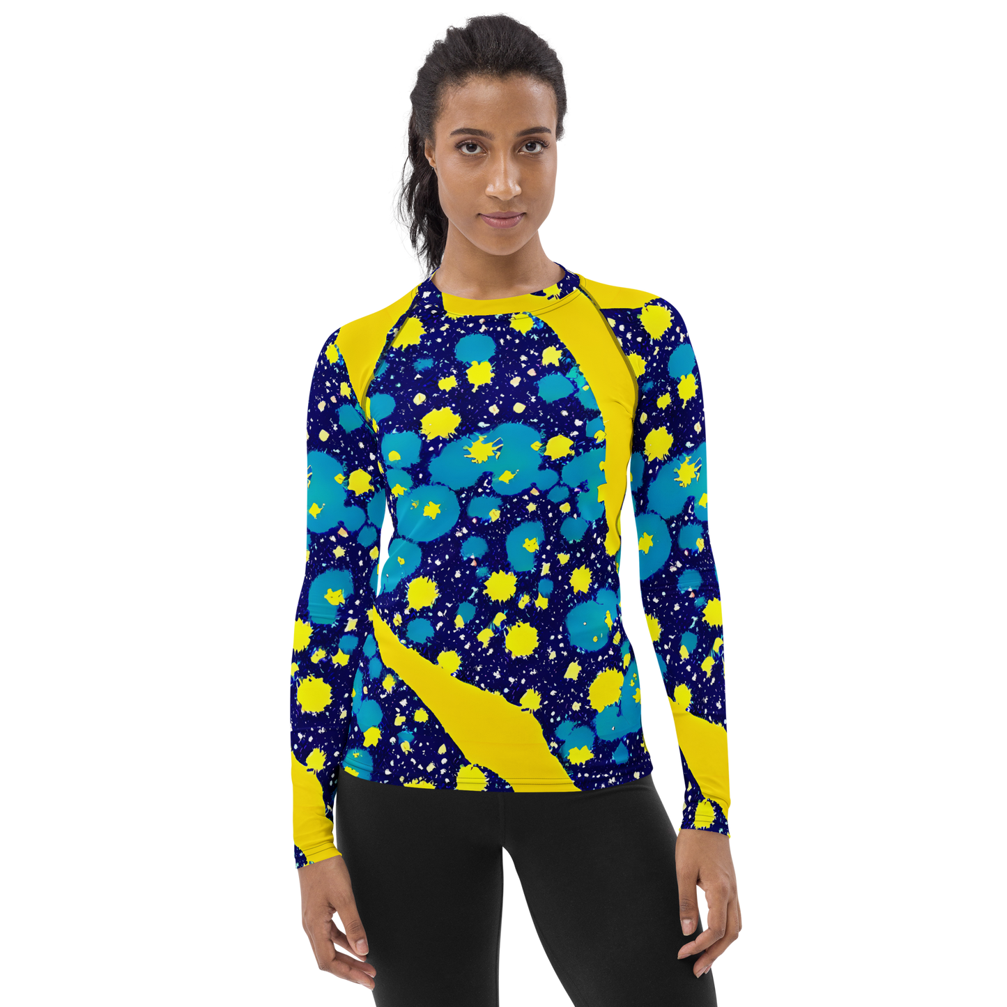 Women's Rash Guard - Starburst Splash