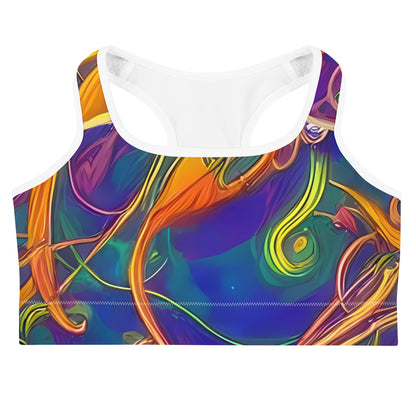 Sports Bra - Luminous Whirl