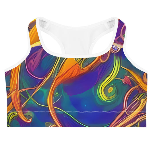 Sports Bra - Luminous Whirl