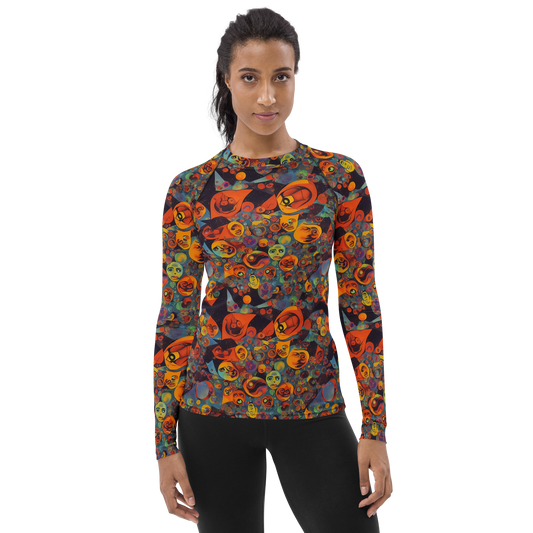 Women's Rash Guard - Galactic Faces