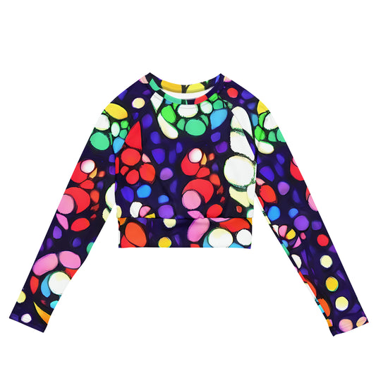 Long Sleeve Crop Top - Bubble Fantasia