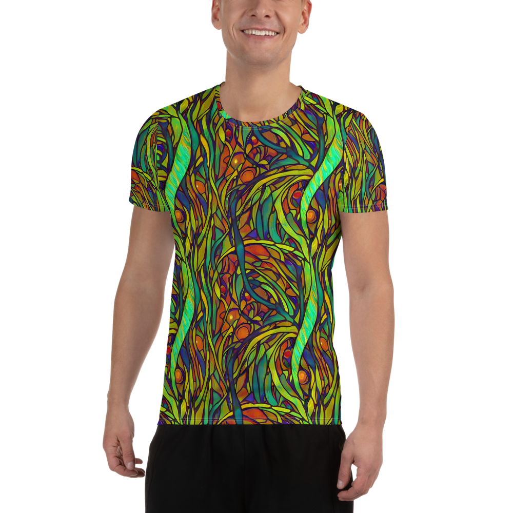 Men's Athletic T-Shirt - Cosmic Garden