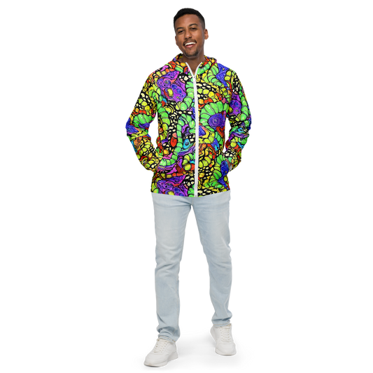 Men's Windbreaker - Frostwork Fantasy