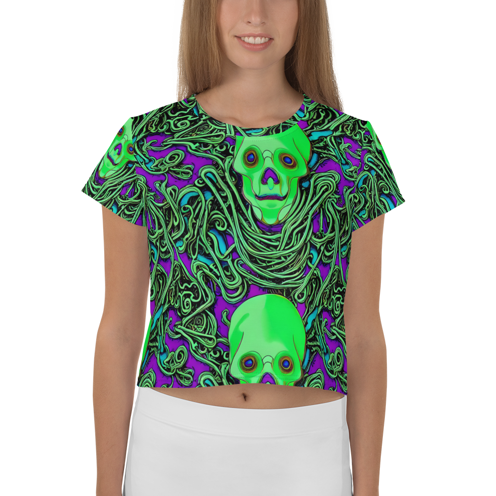 Women's Crop Tee - Ghostly Labyrinth