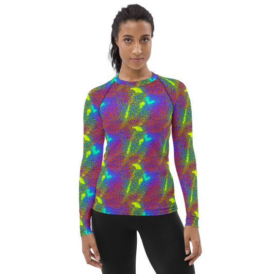 Women's Rash Guard - Prismatic Web