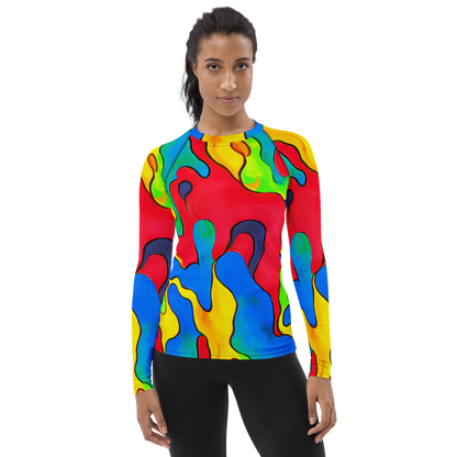 Women's Rash Guard - Splash of Joy