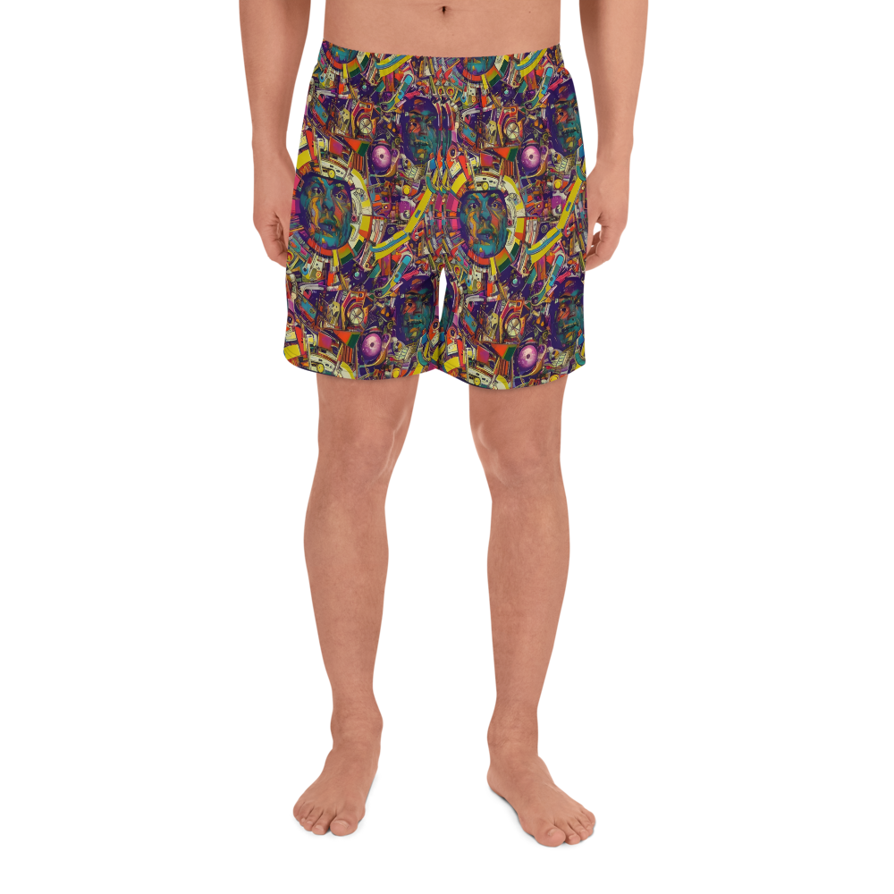 Men's Athletic Shorts - Cosmic Collage