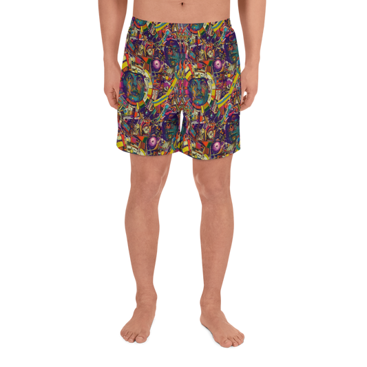 Men's Athletic Shorts - Cosmic Collage