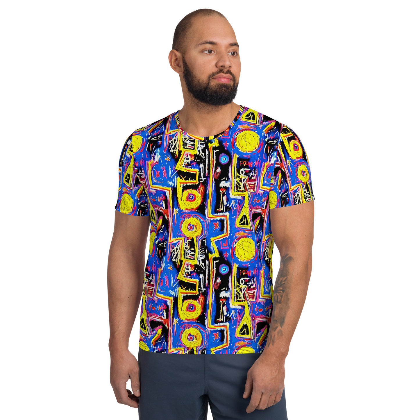 Men's Athletic T-Shirt - Radiant Mayhem