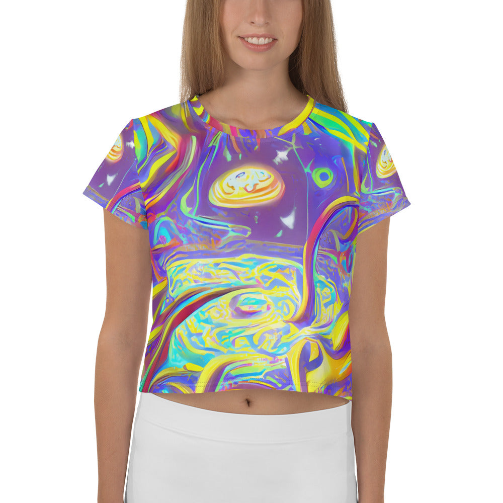 Women's Crop Tee - Daliesque Drift