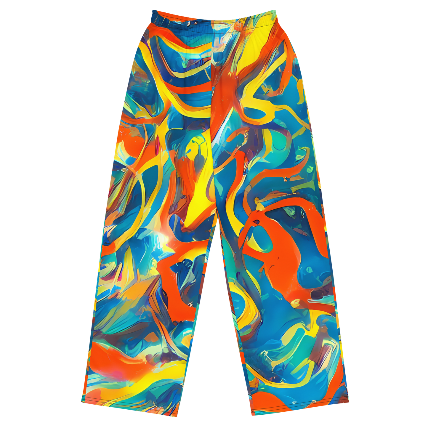 Wide-Leg Pants - Chromatic Fusion