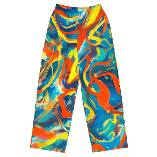 Wide-Leg Pants - Chromatic Fusion