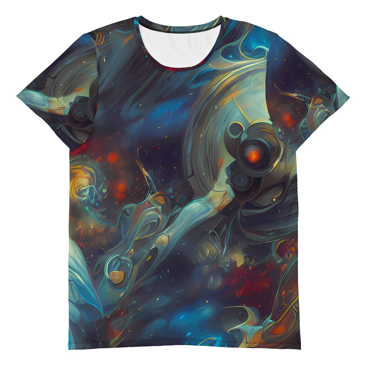 Men's Athletic T-Shirt - Spectral Vortex