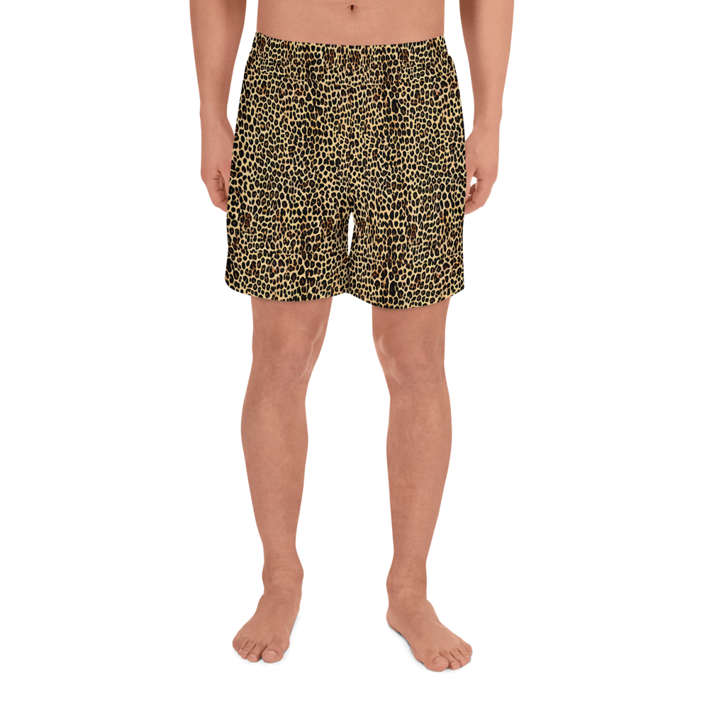 Men's Athletic Shorts - Cheetah Mosaic