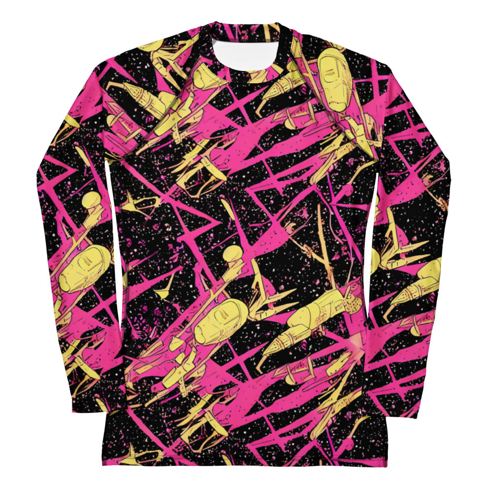 Women's Rash Guard - Galaxy Graffiti