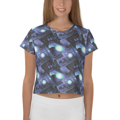 Women's Crop Tee - Galactic Circuit