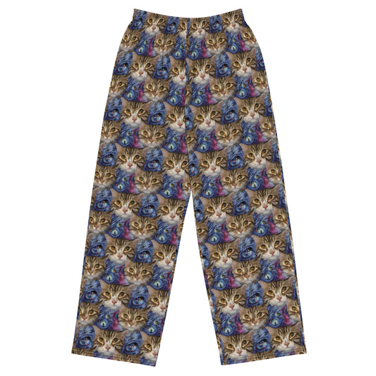 Wide-Leg Pants - Feline Fantasy