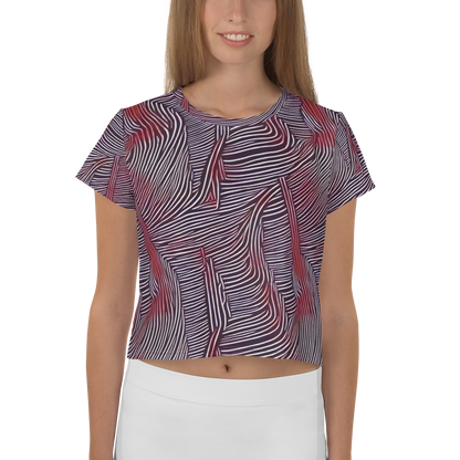 Women's Crop Tee - Nebula Waves