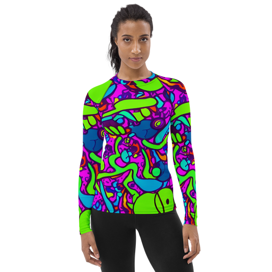 Women's Rash Guard - Funky Vortex