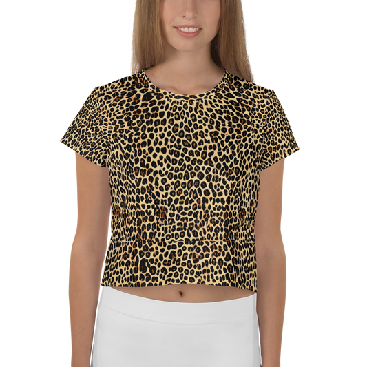 Women's Crop Tee - Cheetah Mosaic