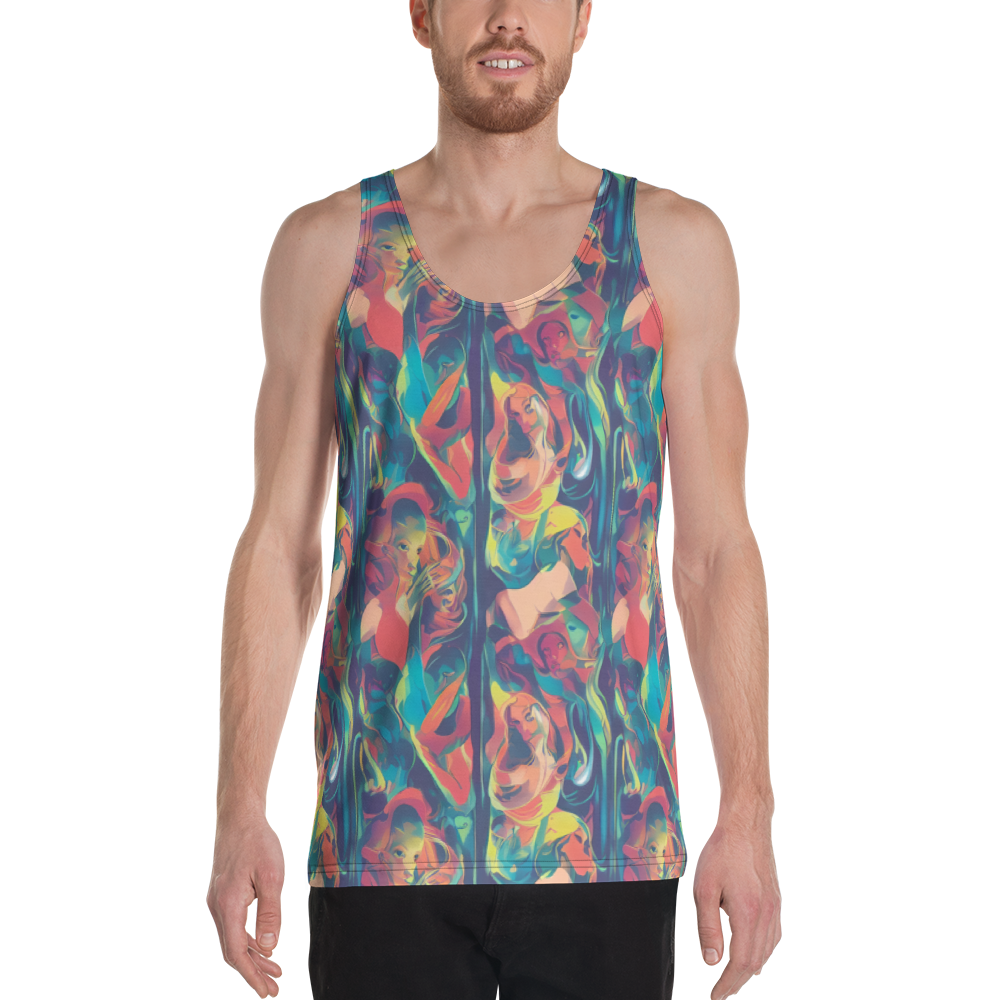 Men's Tank Top - Neon Aurora