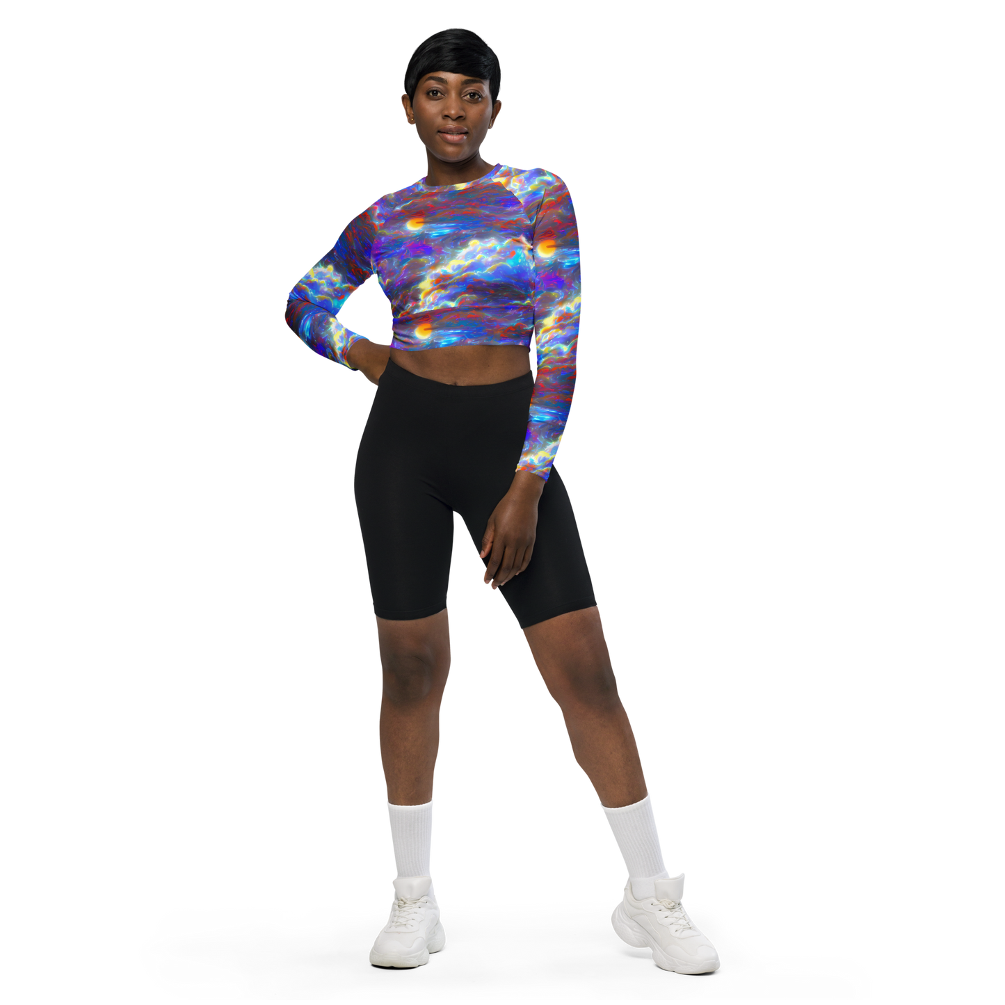 Long Sleeve Crop Top - Orion Ripple